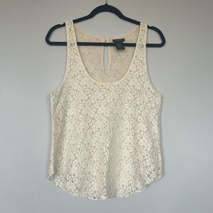 TALULA cream lace tank!